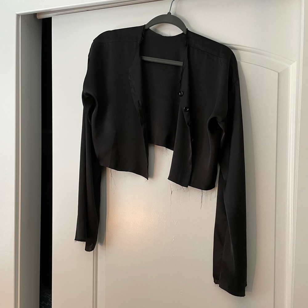 Orseund Iris drop shoulder reversible blouse